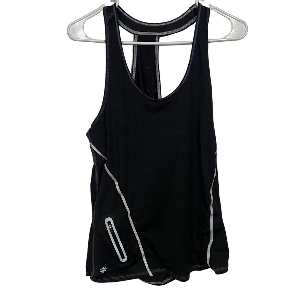Athleta Black Racerback Activewear Tank Top